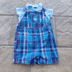 Baby boy baseball romper